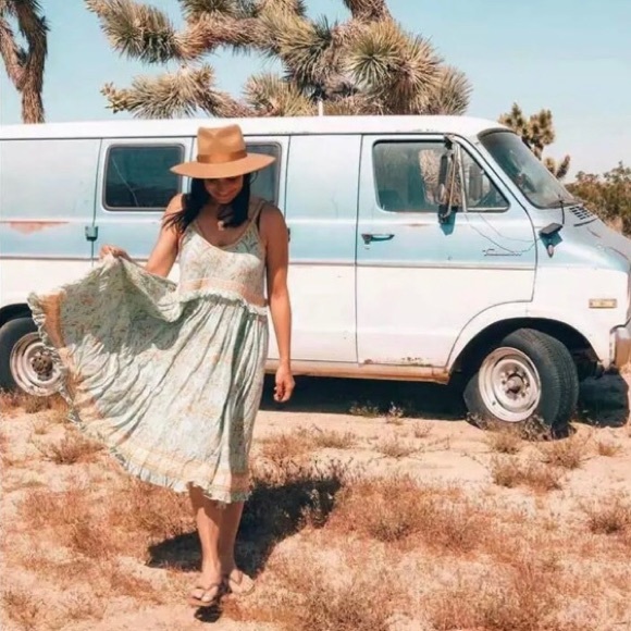 NEW! Boho, mint green floral,adjust strap, vintage vi… - Picture 6 of 11